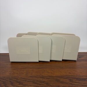 Caraway Magnetic Pot Pan Lid Holder Organizer Kitchen Storage Beige Set of 4